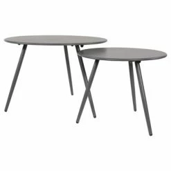 Lesli Living Table d'appoint Rafael 45x35 cm Gris 7 Lesli Living Table d'appoint Rafael 45x35 cm Gris -Tables d'appoint Soldes image 4 441270