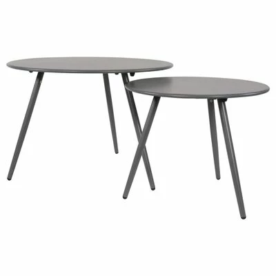 Lesli Living Table d'appoint Rafael 45x35 cm Gris 4 Lesli Living Table d'appoint Rafael 45x35 cm Gris – Image 4