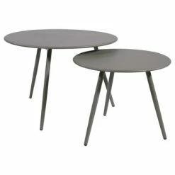 Lesli Living Table d'appoint Rafael 60x41 cm Gris -Tables d'appoint Soldes image 4 441272