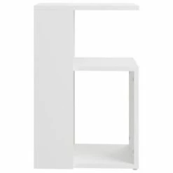 VidaXL Table d'appoint Blanc 36x30x56 cm Aggloméré -Tables d'appoint Soldes image 4 802993