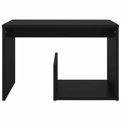 VidaXL Table d'appoint Noir 59x36x38 cm Aggloméré 4 VidaXL Table d'appoint Noir 59x36x38 cm Aggloméré – Image 4