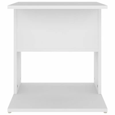 VidaXL Table d'appoint Blanc 45x45x48 cm Aggloméré 4 VidaXL Table d'appoint Blanc 45x45x48 cm Aggloméré – Image 4