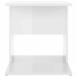 VidaXL Table d'appoint Blanc brillant 45x45x48 cm Aggloméré 9 VidaXL Table d'appoint Blanc brillant 45x45x48 cm Aggloméré -Tables d'appoint Soldes image 4 806810