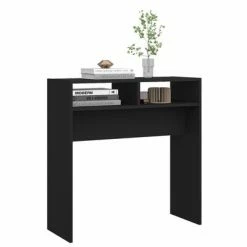VidaXL Table console Noir 78x30x80 cm Aggloméré 9 VidaXL Table console Noir 78x30x80 cm Aggloméré -Tables d'appoint Soldes image 4 808297