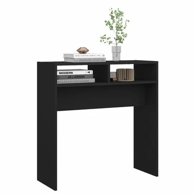 VidaXL Table console Noir 78x30x80 cm Aggloméré 4 VidaXL Table console Noir 78x30x80 cm Aggloméré – Image 4