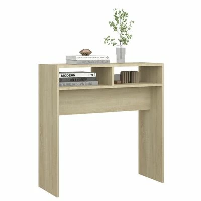 VidaXL Table console Chêne sonoma 78x30x80 cm Aggloméré 4 VidaXL Table console Chêne sonoma 78x30x80 cm Aggloméré – Image 4