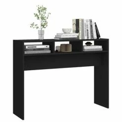 VidaXL Table console Noir 105x30x80 cm Aggloméré 9 VidaXL Table console Noir 105x30x80 cm Aggloméré -Tables d'appoint Soldes image 4 808306