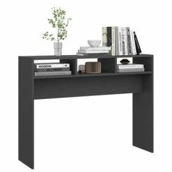 VidaXL Table console Gris 105x30x80 cm Aggloméré -Tables d'appoint Soldes image 4 808307