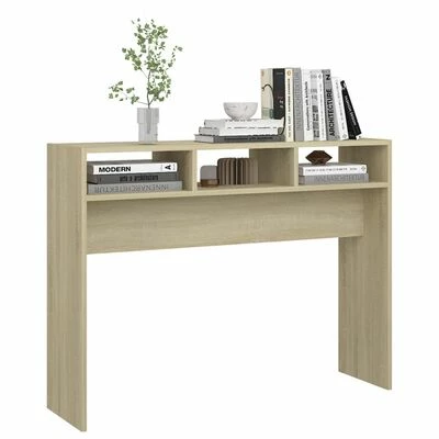 VidaXL Table console Chêne sonoma 105x30x80 cm Aggloméré 4 VidaXL Table console Chêne sonoma 105x30x80 cm Aggloméré – Image 4