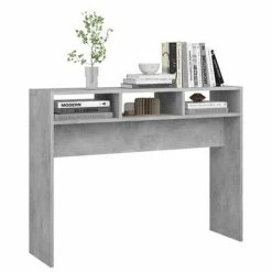 VidaXL Table console Gris béton 105x30x80 cm Aggloméré 9 VidaXL Table console Gris béton 105x30x80 cm Aggloméré -Tables d'appoint Soldes image 4 808309