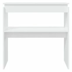 VidaXL Table console Blanc 80x30x80 cm Aggloméré 9 VidaXL Table console Blanc 80x30x80 cm Aggloméré -Tables d'appoint Soldes image 4 808314