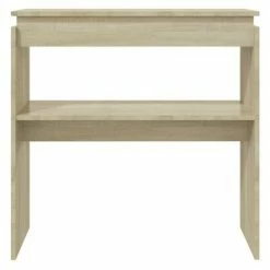 VidaXL Table console Chêne sonoma 80x30x80 cm Aggloméré -Tables d'appoint Soldes image 4 808317