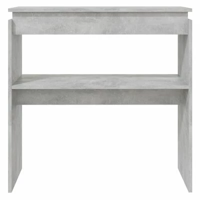 VidaXL Table console Gris béton 80x30x80 cm Aggloméré 4 VidaXL Table console Gris béton 80x30x80 cm Aggloméré – Image 4