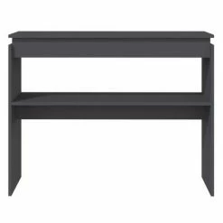 VidaXL Table console Gris 102x30x80 cm Aggloméré -Tables d'appoint Soldes image 4 808325