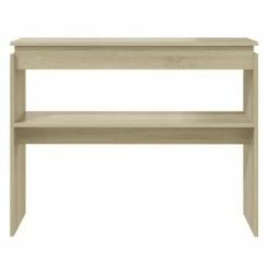 VidaXL Table console Chêne sonoma 102x30x80 cm Aggloméré 9 VidaXL Table console Chêne sonoma 102x30x80 cm Aggloméré -Tables d'appoint Soldes image 4 808326