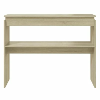 VidaXL Table console Chêne sonoma 102x30x80 cm Aggloméré 4 VidaXL Table console Chêne sonoma 102x30x80 cm Aggloméré – Image 4