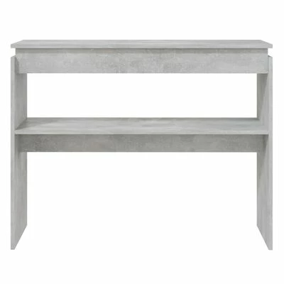VidaXL Table console Gris béton 102x30x80 cm Aggloméré 4 VidaXL Table console Gris béton 102x30x80 cm Aggloméré – Image 4
