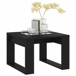 VidaXL Table d'appoint Noir 50x50x35 cm Aggloméré -Tables d'appoint Soldes image 4 808622
