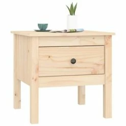 VidaXL Table d'appoint 50x50x49 cm Bois massif de pin 9 VidaXL Table d'appoint 50x50x49 cm Bois massif de pin -Tables d'appoint Soldes image 4 813794