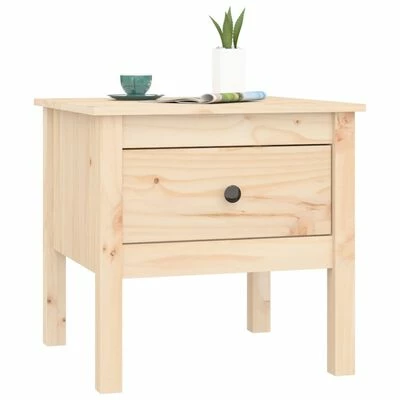 VidaXL Table d'appoint 50x50x49 cm Bois massif de pin 4 VidaXL Table d'appoint 50x50x49 cm Bois massif de pin – Image 4
