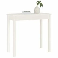 VidaXL Table console Blanc 80x40x75 cm Bois massif de pin 9 VidaXL Table console Blanc 80x40x75 cm Bois massif de pin -Tables d'appoint Soldes image 4 814245