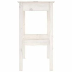 VidaXL Table console Blanc 110x40x75 cm Bois de pin solide -Tables d'appoint Soldes image 4 814300
