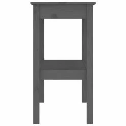 VidaXL Table console Gris 110x40x75 cm Bois de pin solide -Tables d'appoint Soldes image 4 814301