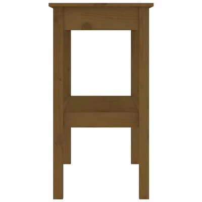 VidaXL Table console Marron miel 110x40x75 cm Bois de pin solide 4 VidaXL Table console Marron miel 110x40x75 cm Bois de pin solide – Image 4