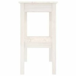 VidaXL Table console Blanc 80x40x75 cm Bois de pin solide -Tables d'appoint Soldes image 4 814305
