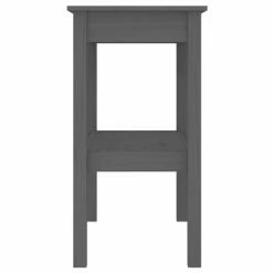VidaXL Table console Gris 80x40x75 cm Bois de pin solide -Tables d'appoint Soldes image 4 814306