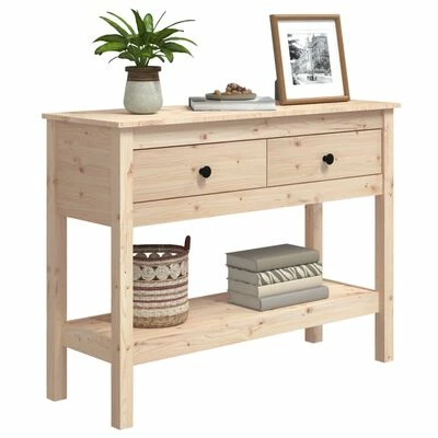 VidaXL Table console 100x35x75 cm Bois massif de pin 4 VidaXL Table console 100x35x75 cm Bois massif de pin – Image 4