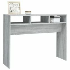 VidaXL Table console Sonoma gris 105x30x80 cm Bois d'ingénierie -Tables d'appoint Soldes image 4 815940