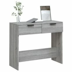 VidaXL Table console Sonoma gris 90x36x75 cm Bois d'ingénierie -Tables d'appoint Soldes image 4 817073