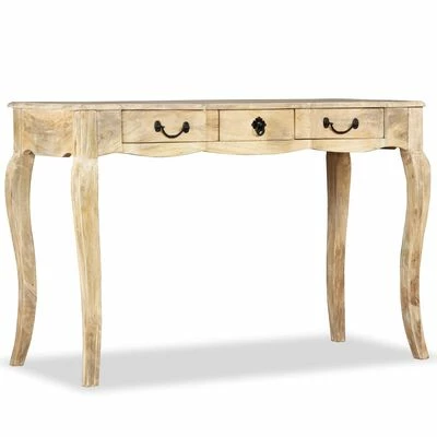 VidaXL Table console Bois de manguier massif 120 x 50 x 80 cm 5 VidaXL Table console Bois de manguier massif 120 x 50 x 80 cm – Image 5