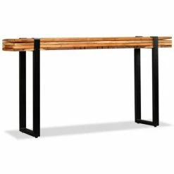VidaXL Table console Bois de récupération massif réglable -Tables d'appoint Soldes image 5 244594