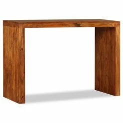 VidaXL Table console Bois massif avec finition en Sesham 110x40x76 cm -Tables d'appoint Soldes image 5 244671