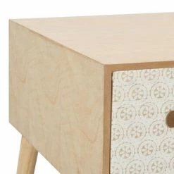 VidaXL Table basse avec 4 tiroirs 110 x 50 x 40 cm Bois de pin massif -Tables d'appoint Soldes image 5 247390