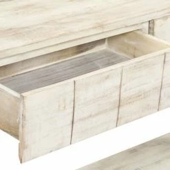 VidaXL Table console 120 x 35 x 75 cm Bois de manguier massif -Tables d'appoint Soldes image 5 247889