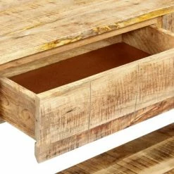VidaXL Table console 120 x 35 x 75 cm Bois de manguier massif -Tables d'appoint Soldes image 5 247890