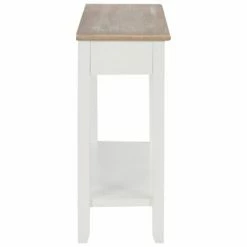 VidaXL Table console Blanc 110x35x80 cm Bois -Tables d'appoint Soldes image 5 249901