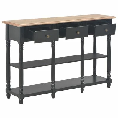 VidaXL Table console Noir 120x30x76 cm MDF 5 VidaXL Table console Noir 120x30x76 cm MDF – Image 5