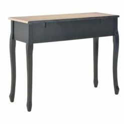 280046 vidaXL Dressing Console Table with 3 Drawers Black -Tables d'appoint Soldes image 5 280046