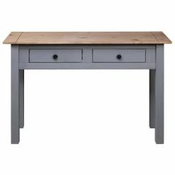 VidaXL Table console Gris 110x40x72 cm Pin solide Gamme Panama -Tables d'appoint Soldes image 5 282680