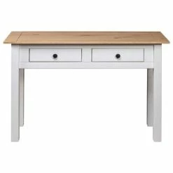 VidaXL Table console Blanc 110x40x72 cm Pin solide Gamme Panama -Tables d'appoint Soldes image 5 282681