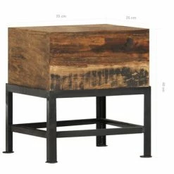 VidaXL Tabouret 35x35x40 cm Bois de récupération solide 10 VidaXL Tabouret 35x35x40 cm Bois de récupération solide -Tables d'appoint Soldes image 5 282888