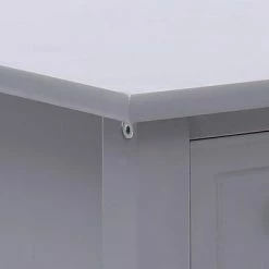 VidaXL Table d'appoint Gris 40x40x40 cm Bois de Paulownia -Tables d'appoint Soldes image 5 284069