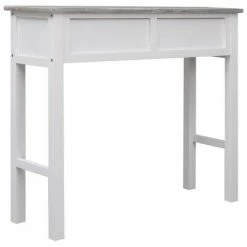 VidaXL Table console Gris 90 x 30 x 77 cm Bois -Tables d'appoint Soldes image 5 284143