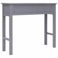 VidaXL Table console Gris 90 x 30 x 77 cm Bois -Tables d'appoint Soldes image 5 284146