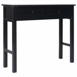 VidaXL Table console Noir 90 x 30 x 77 cm Bois 10 VidaXL Table console Noir 90 x 30 x 77 cm Bois -Tables d'appoint Soldes image 5 284148
