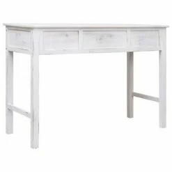 VidaXL Table console Blanc antique 110 x 45 x 76 cm Bois -Tables d'appoint Soldes image 5 284162